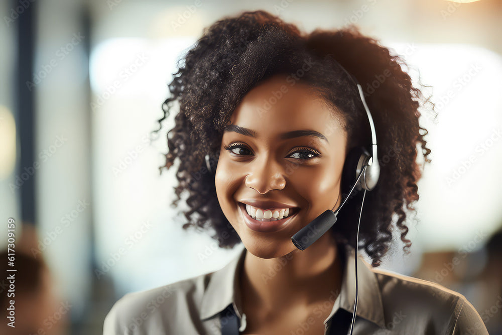 Customer Service Lady with Headset