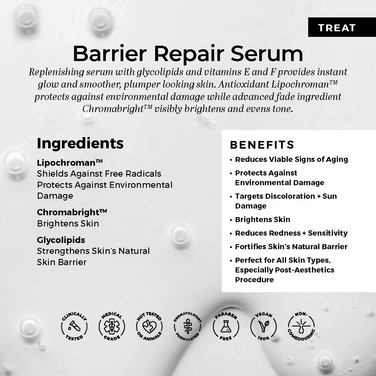 Photo of Barrier Repair Serum ingredients and benefits