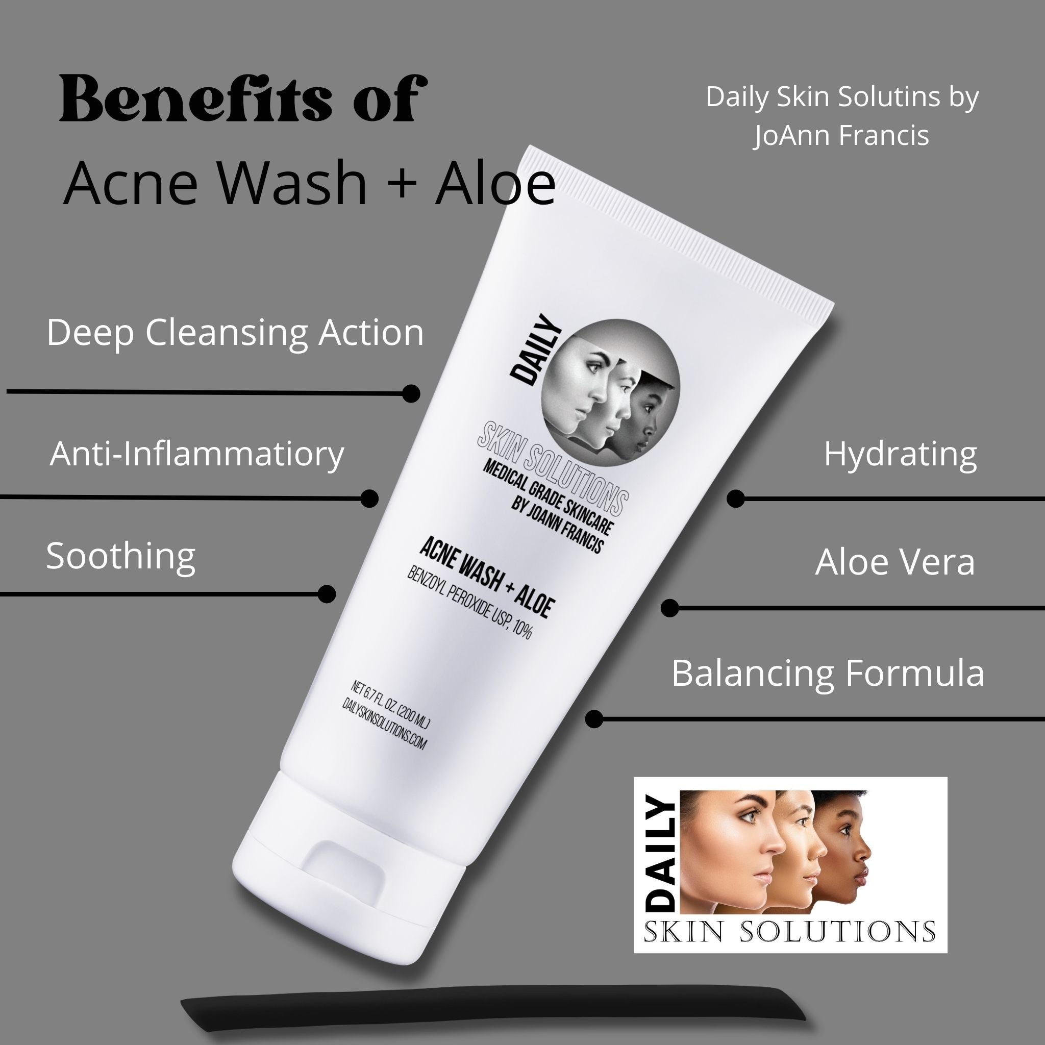 Acne Wash + aloe benefits