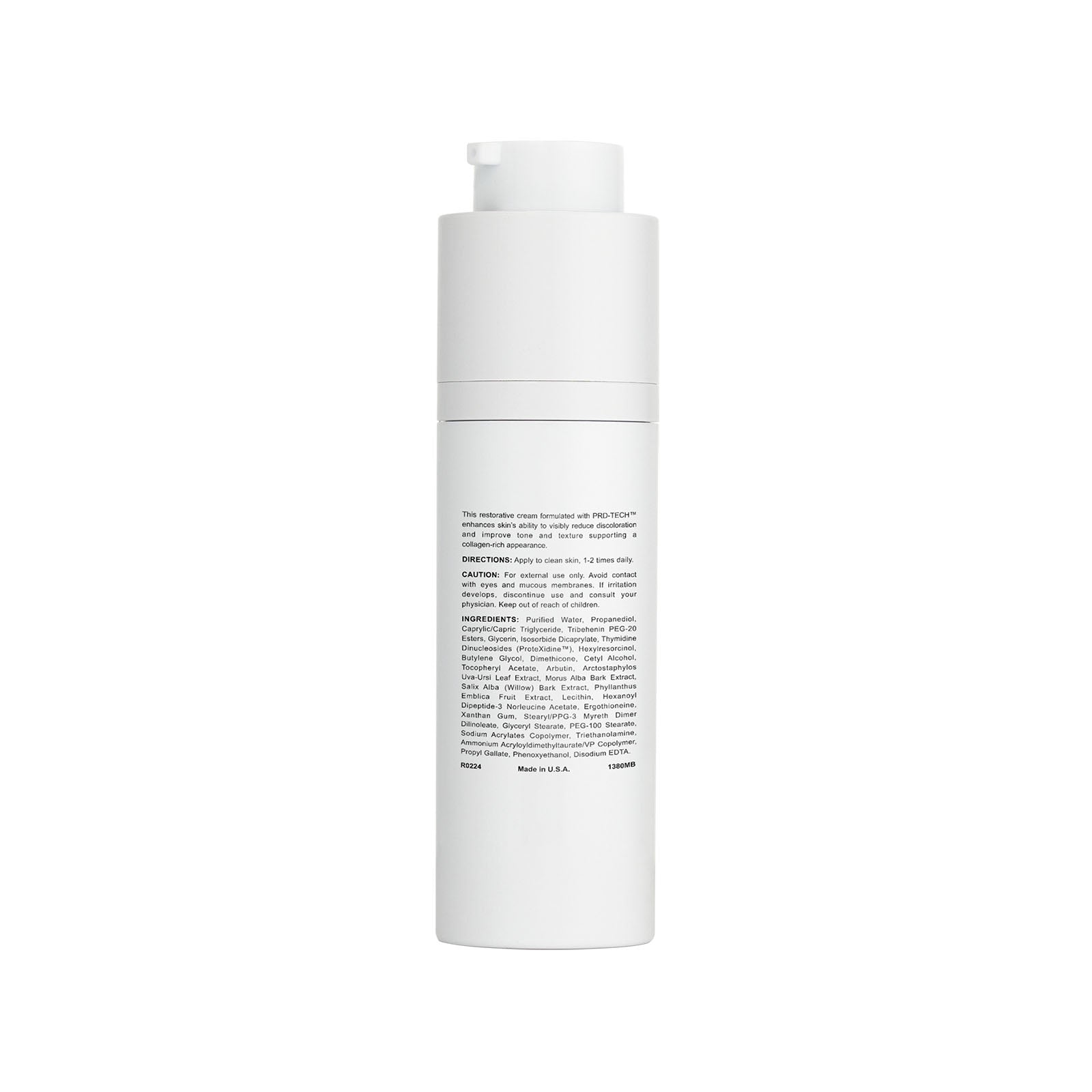 Barrier Defense Creme back label