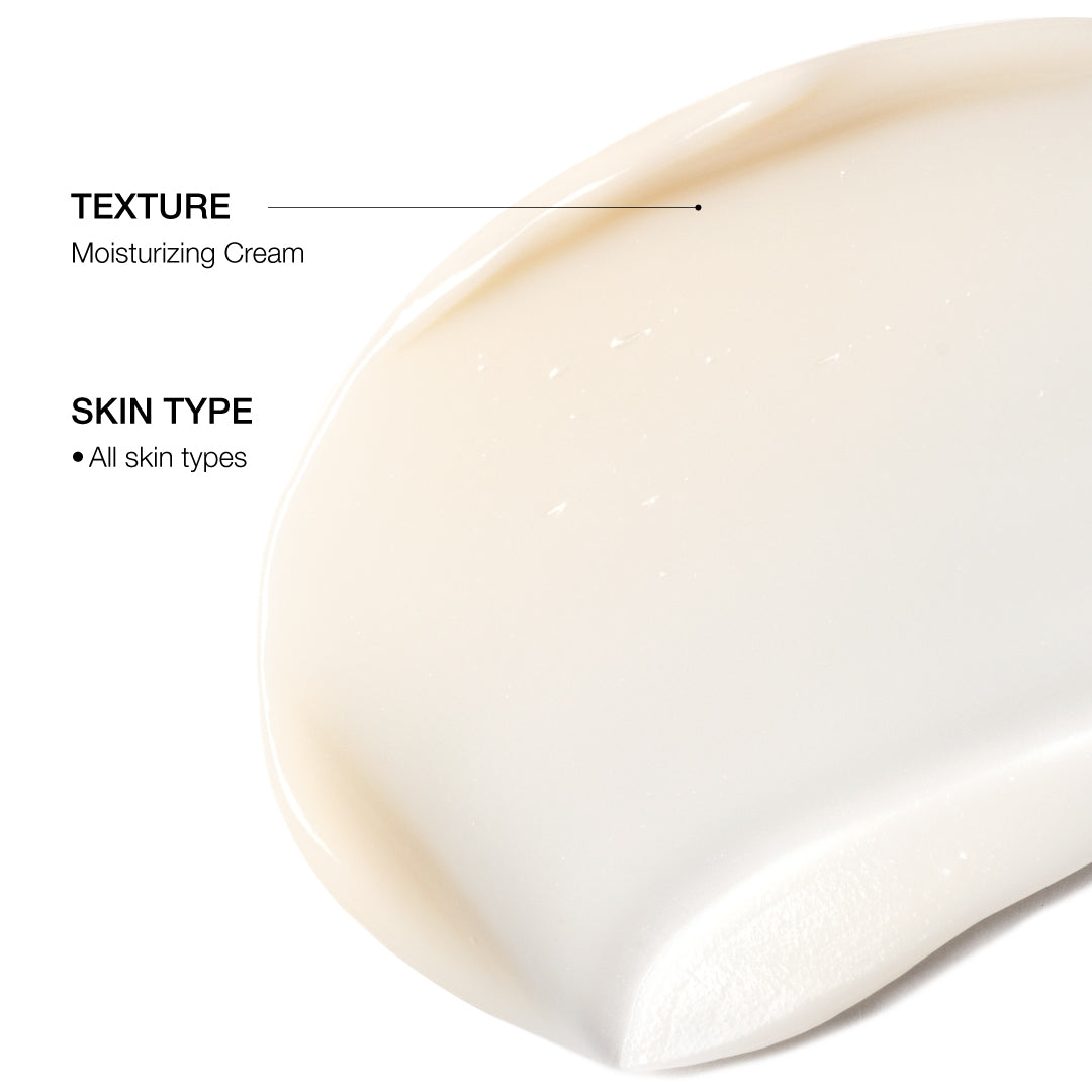 Body Anti Aging Creme image of texture and All Skin Types