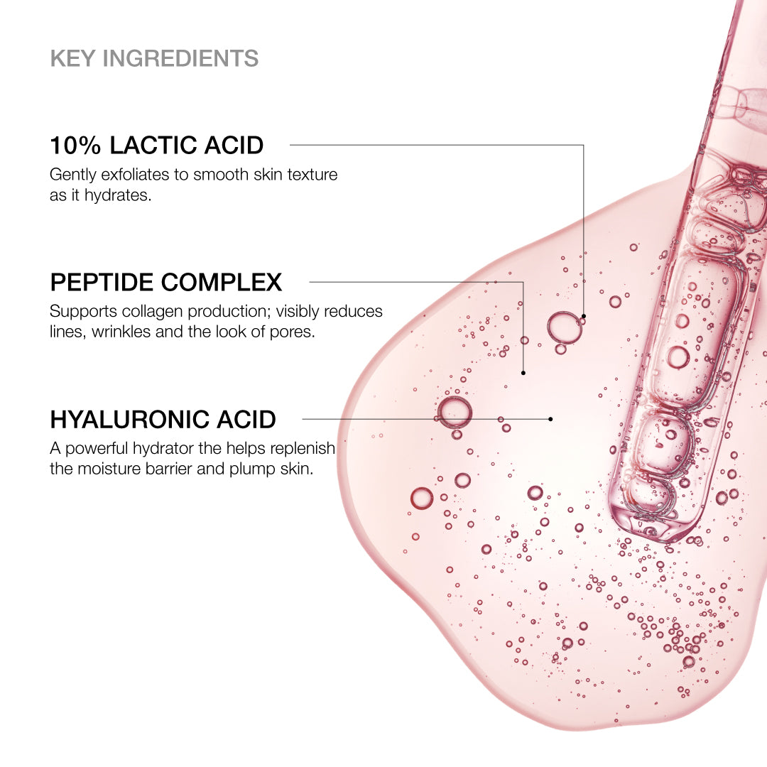 Gentle Exfoliating Serum key ingredient label