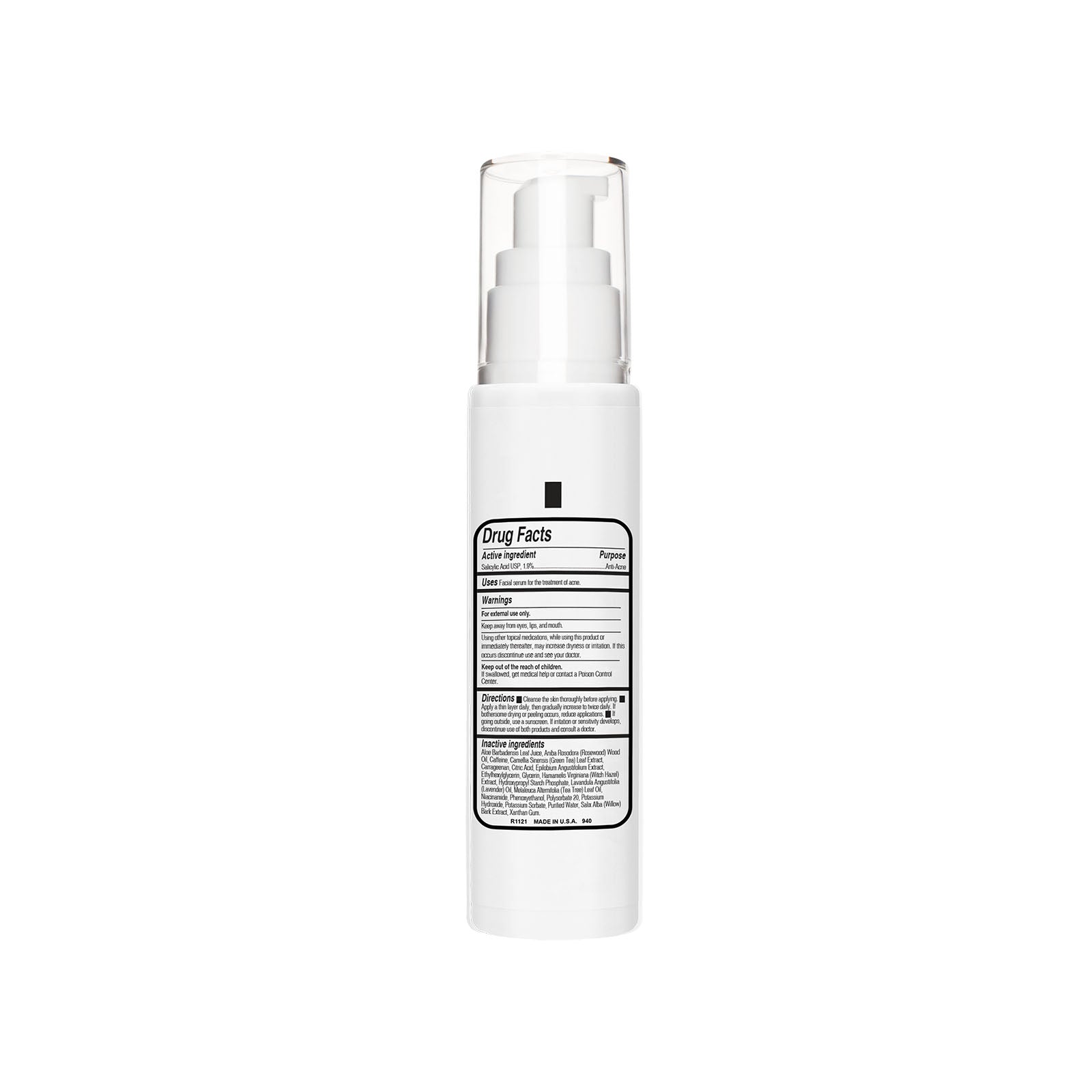 Oil + Inflammation control back label