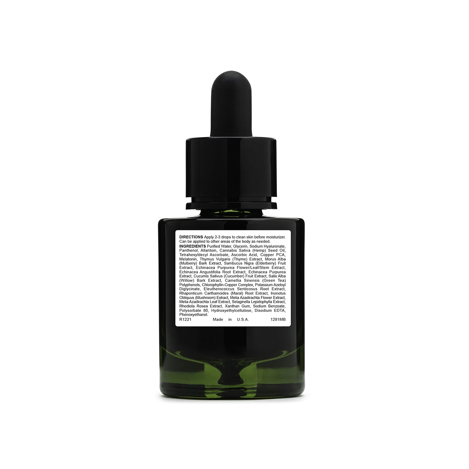 PIE Reducing serum back label