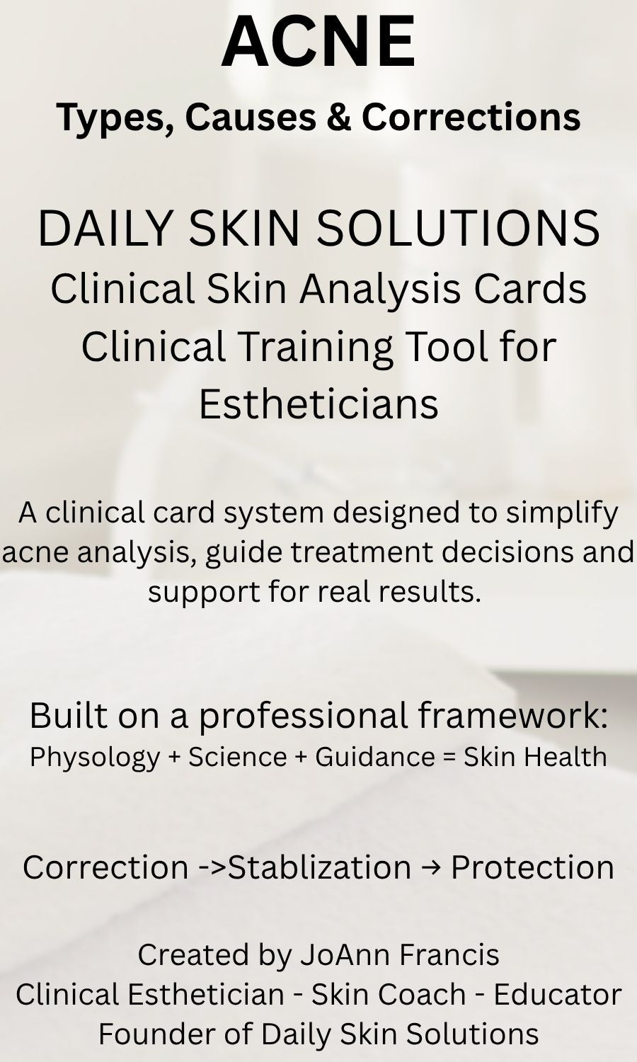 Acne Training System for Estheticians™ - 90-Card Clinical Reference & Treatment Protocol Deck