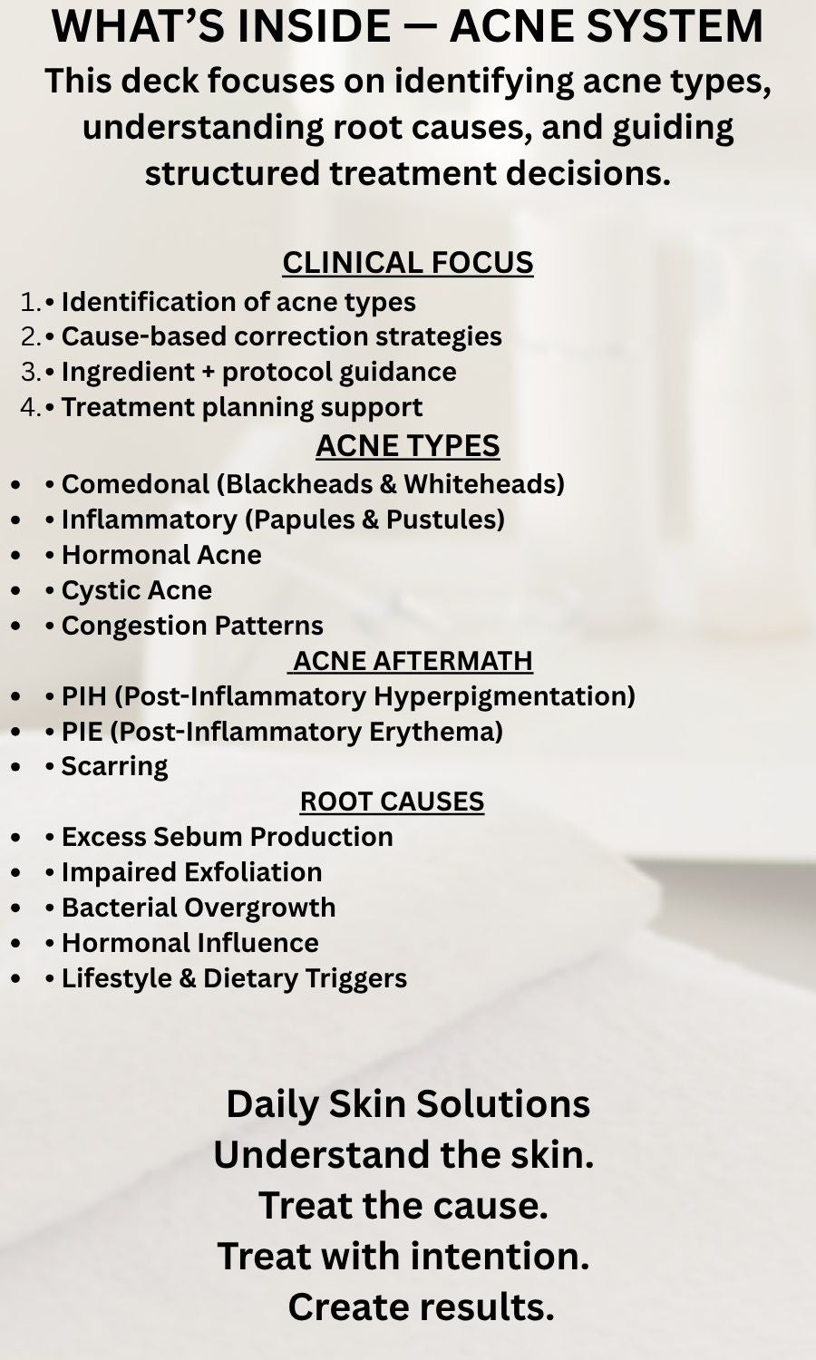 Acne Training System for Estheticians™ - 90-Card Clinical Reference & Treatment Protocol Deck