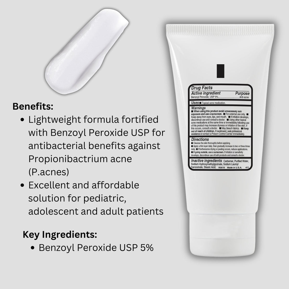 Acne Spot Treatment |Benzoyl Peroxide 5% Gel | Clear & Prevent ...